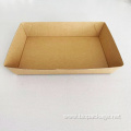 Large corrugated paperboard open tray custom snack tray